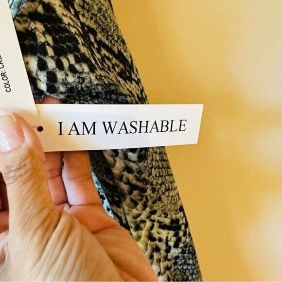 Shelby & Palmer Women's Snakeskin Polyurethane Mini Dress Size 20W - Picture 9 of 11